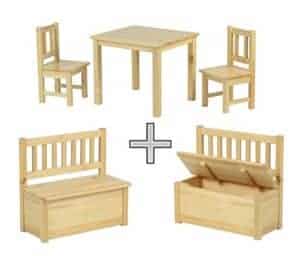 Kindertisch und Stühle - Set